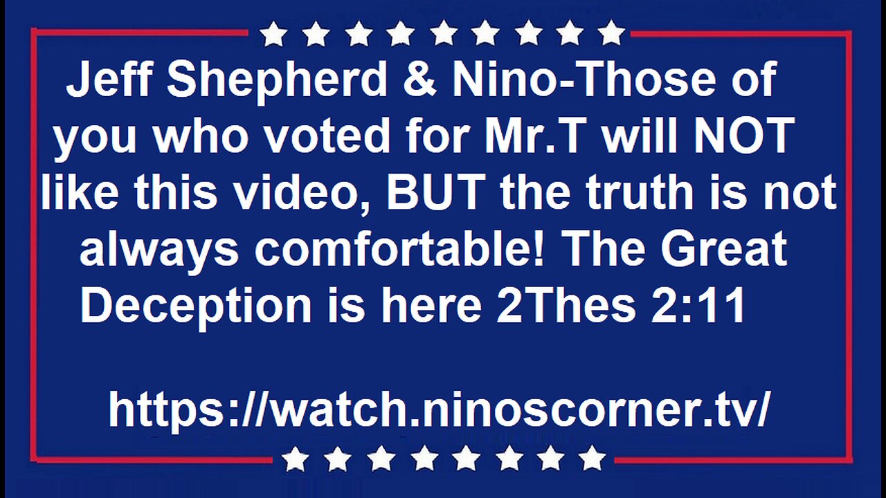 Must Watch Video! The Strong Delusion is here! 2Thes 2:11