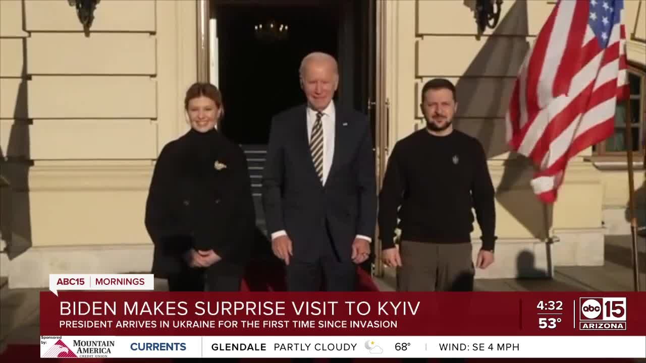 President Biden in Ukraine ahead of war anniversary