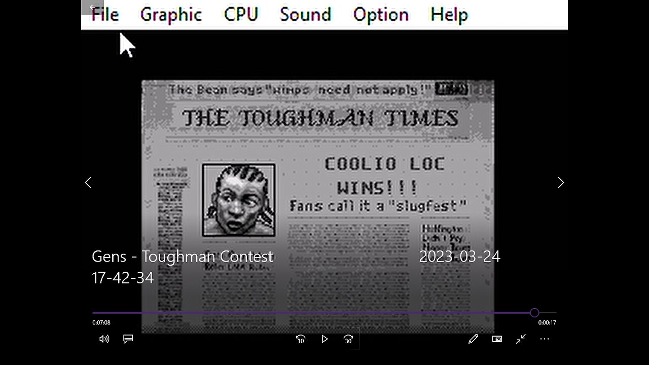Genesis rom, Tough Man Contest. Cool Loc Vs Nikolai Radinski