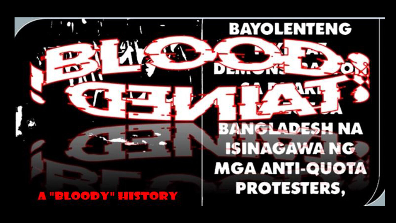 THERE WAS A BLOODSTAINED IN HISTORY… [With Tagalog-Filipino Subtitles]