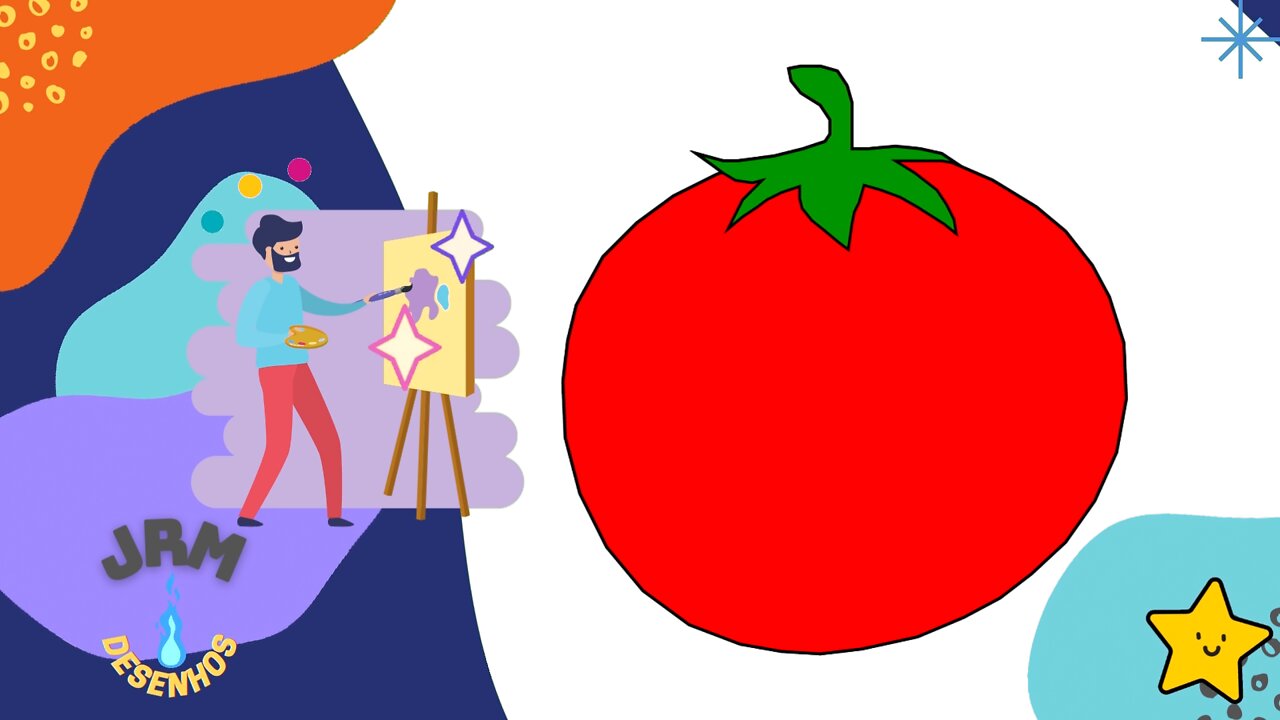 How To Draw a Tomato - Easy Digital Drawings