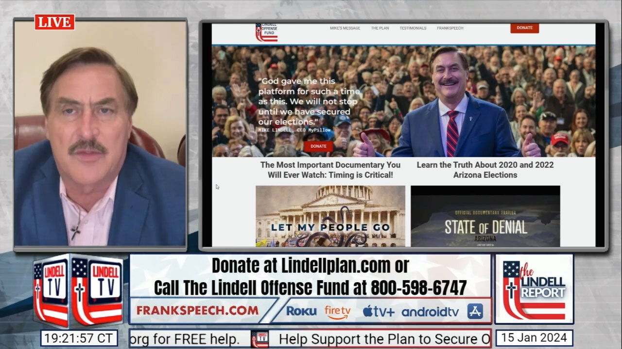 Mike Lindell Explains Fox News Cancelling MyPillow and the LindellPlan.com