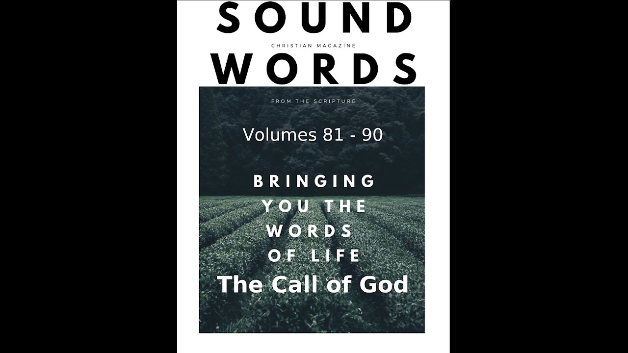 Sound Words, The Call of God