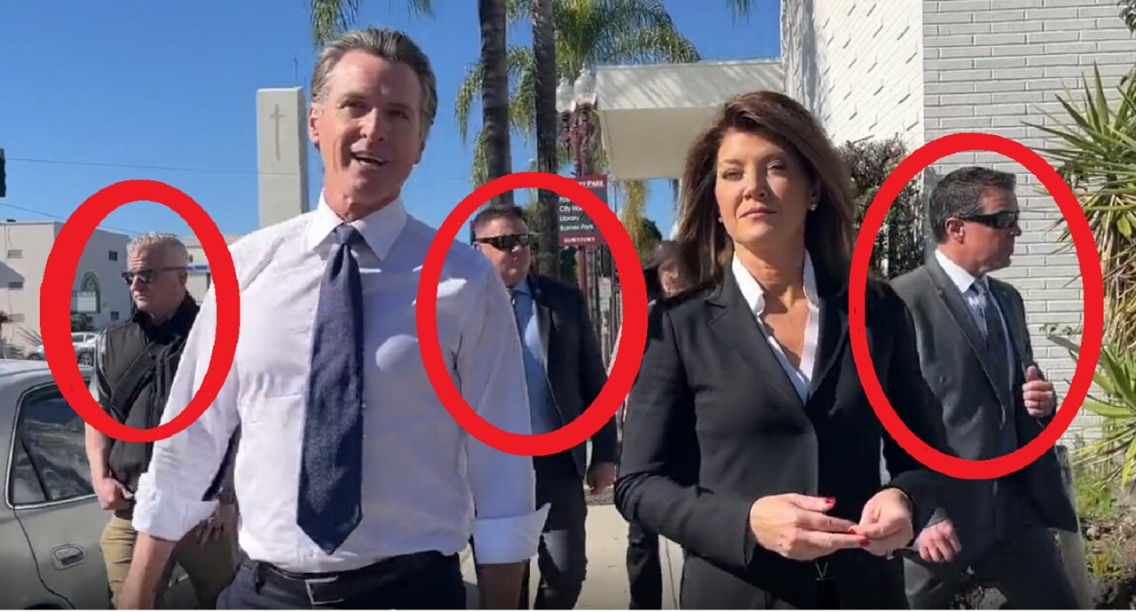 Abolish the 2nd Amendment!😮😂 Says Newsom🤡while followed by his armed security guards😂🤣🤮