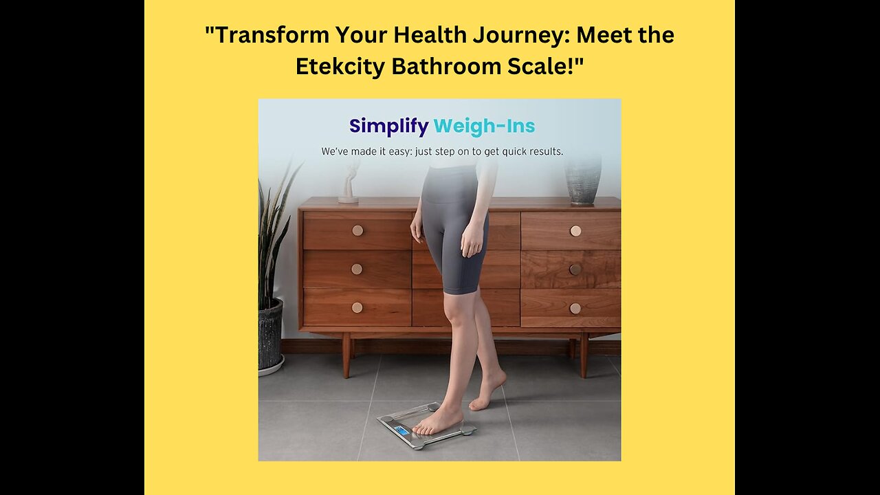 Step up your weight management game with the Etekcity Bathroom Scale!