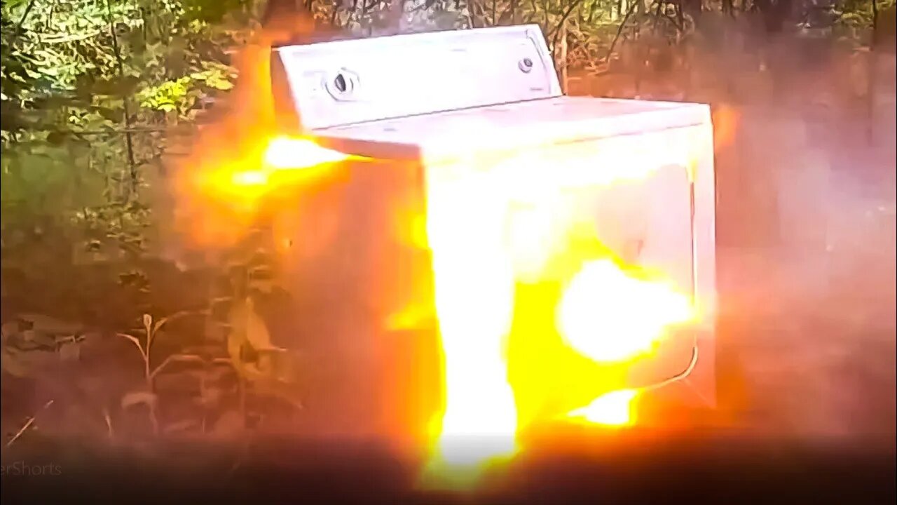 I blew up a DRYER!!! #shorts