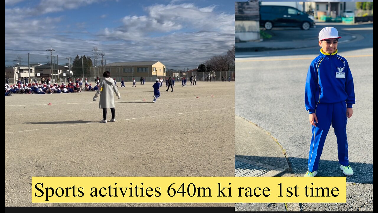 Sports activities 640meter ki race 1st time, Long drive