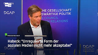 Habeck pro Zensur: "Unregulierte Form der sozialen Medien nicht mehr akzeptabel"