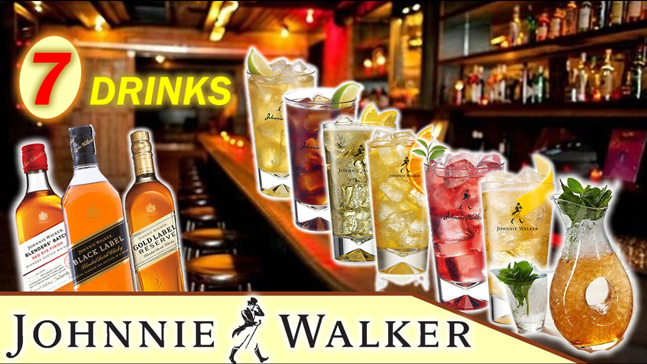 7 Drinks Preparados com Johnnie Walker