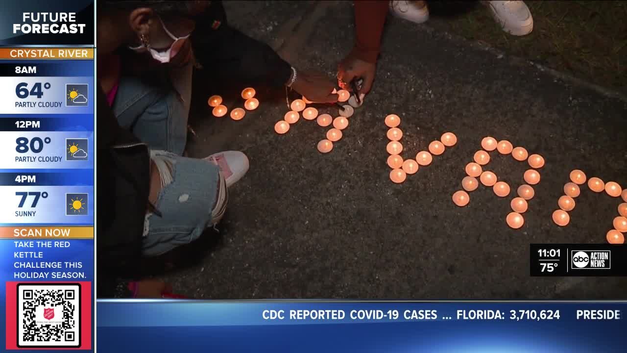 Tampa mother holds vigil in honor of daughter who was shot and killed in her car