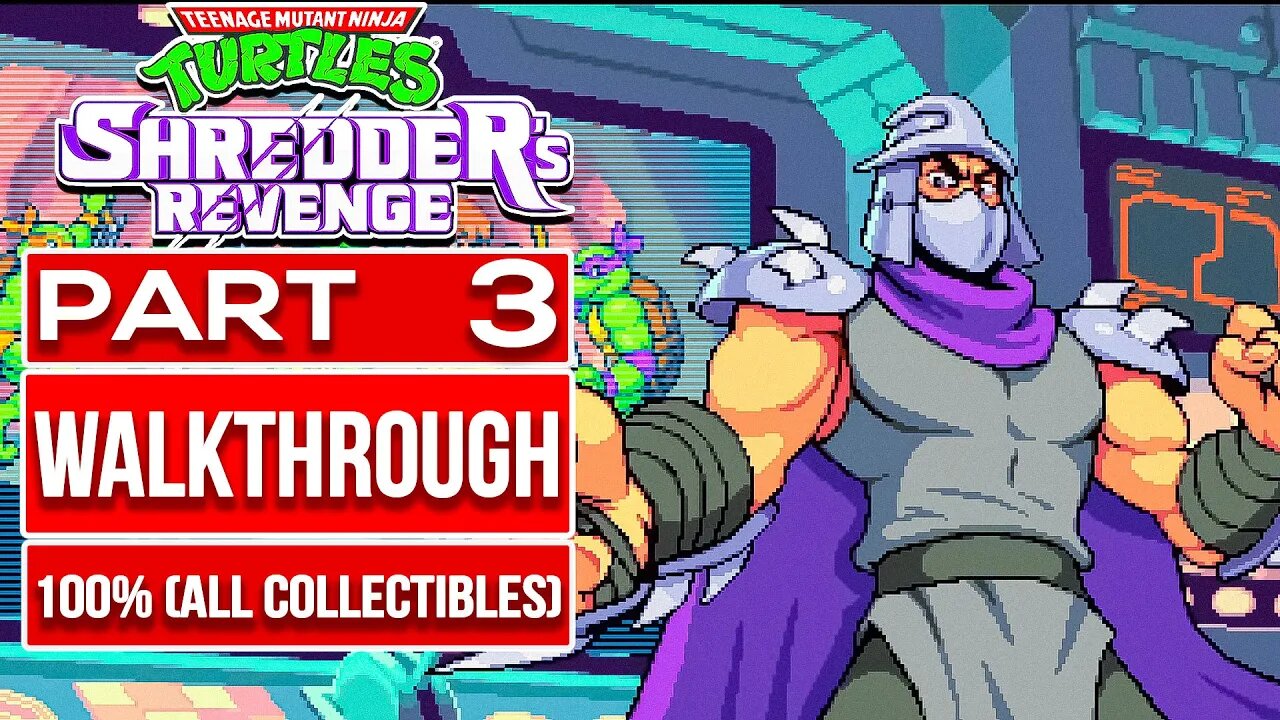 TEENAGE MUTANT NINJA TURTLES (TMNT) SHREDDER'S REVENGE Gameplay Walkthrough PART 3 No Commentary