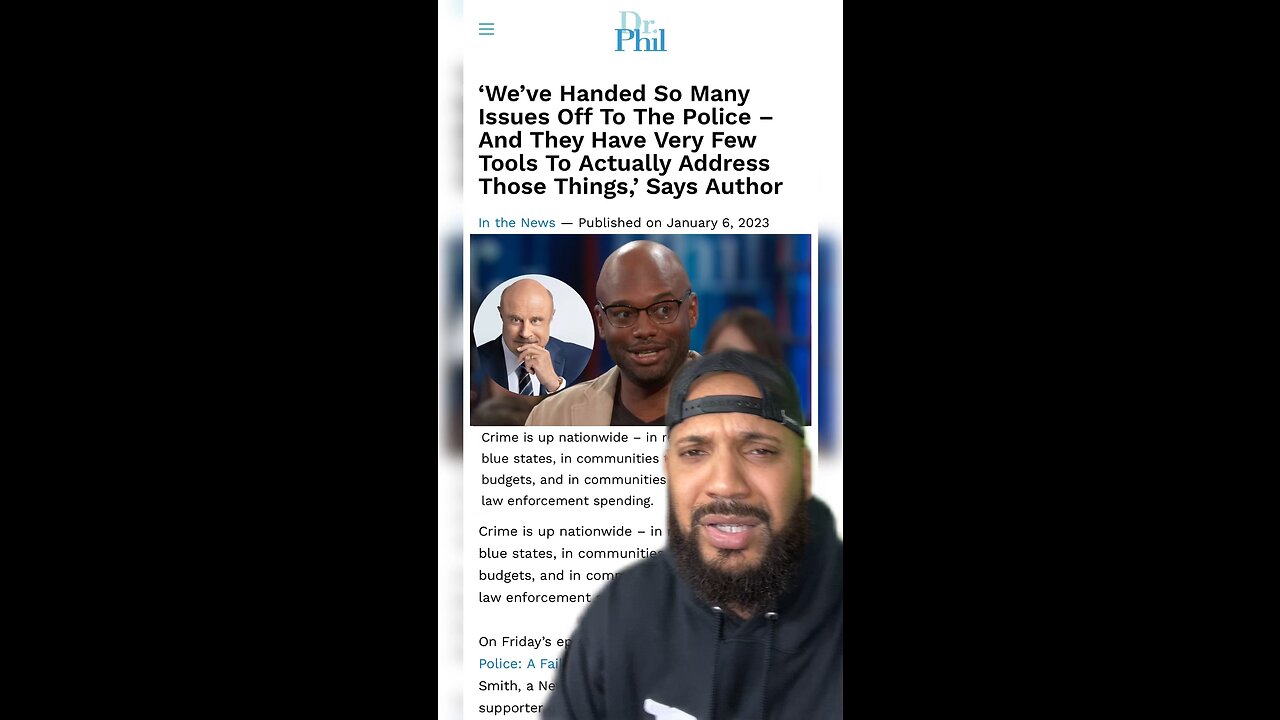 Dr. Phil Puts A WOKE REVOLUTIONARY In His Place About Getting Rid Of Police 🙄🤯