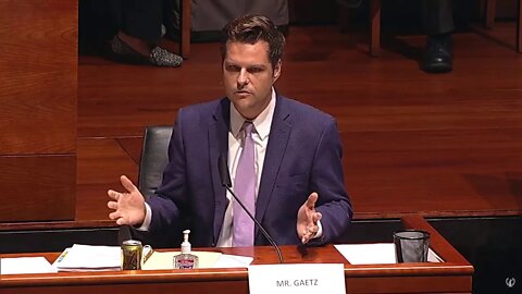 RAW CUT: Rep. Gaetz Questions Witnesses During Judiciary Policing Hearing