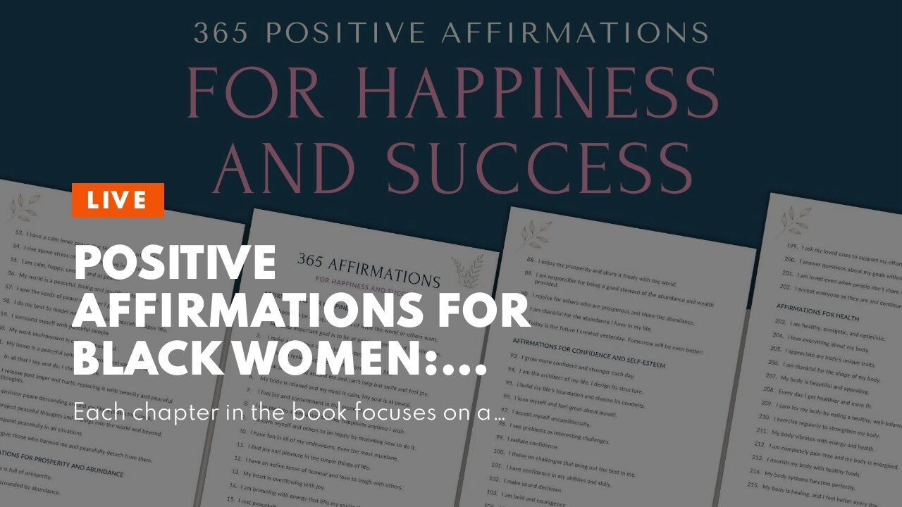 POSITIVE AFFIRMATIONS FOR BLACK WOMEN: DISCOVER AND REPLICATE THE STRATEGIES I USED TO ATTRACT...