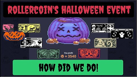 Rollercoin Update , Halloween Event How Did We Get On?