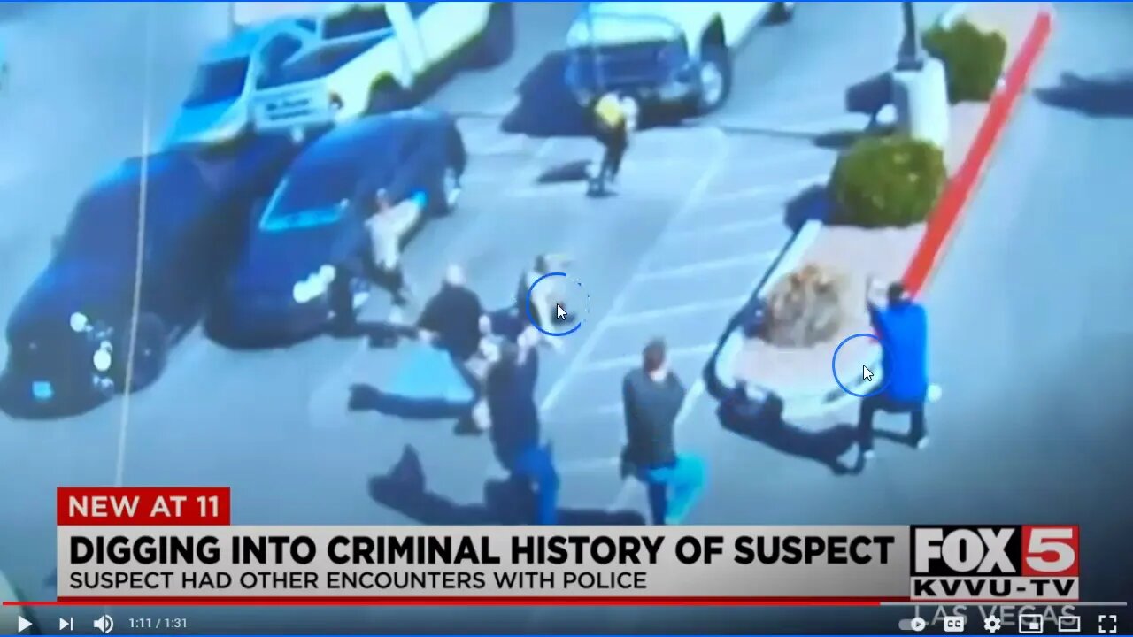 Las Vegas Civilians Shoot Suspect At 702 Range - Very Risky Shooting For Pesky Citizens
