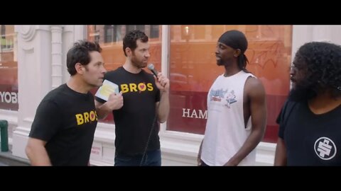 PAUL RUDD and JUST SOME GAY GUY Harass People on the Streets to Watch BROS - A Gay Rom-Com