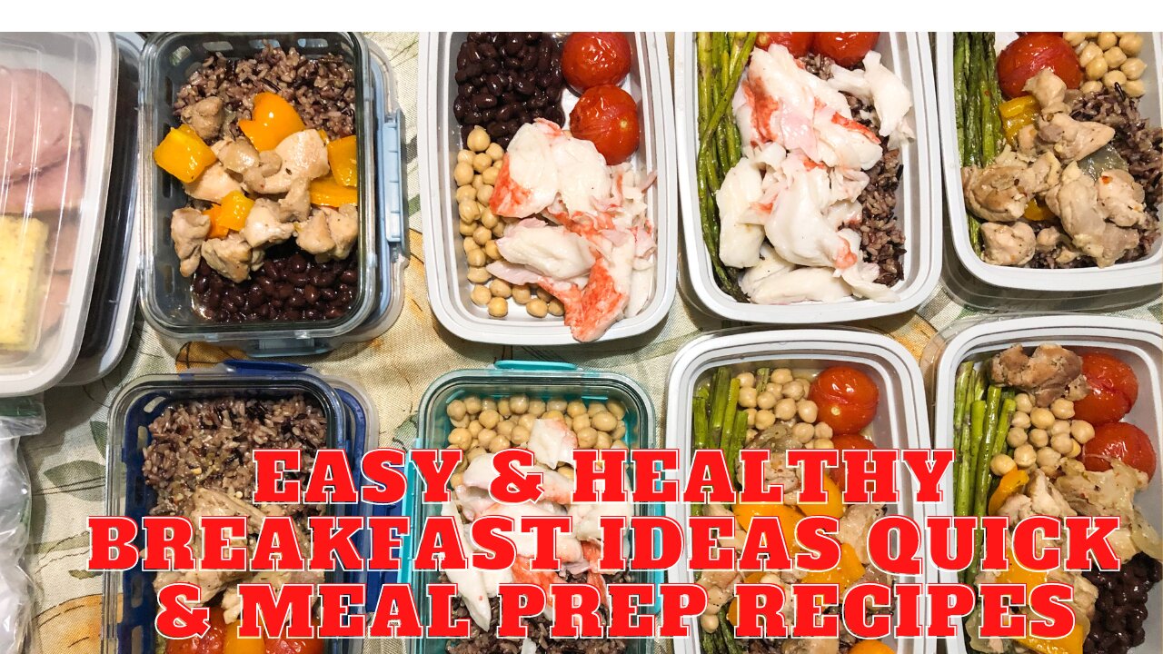 Easy & Healthy Breakfast Ideas Quick & Meal Prep Recipes