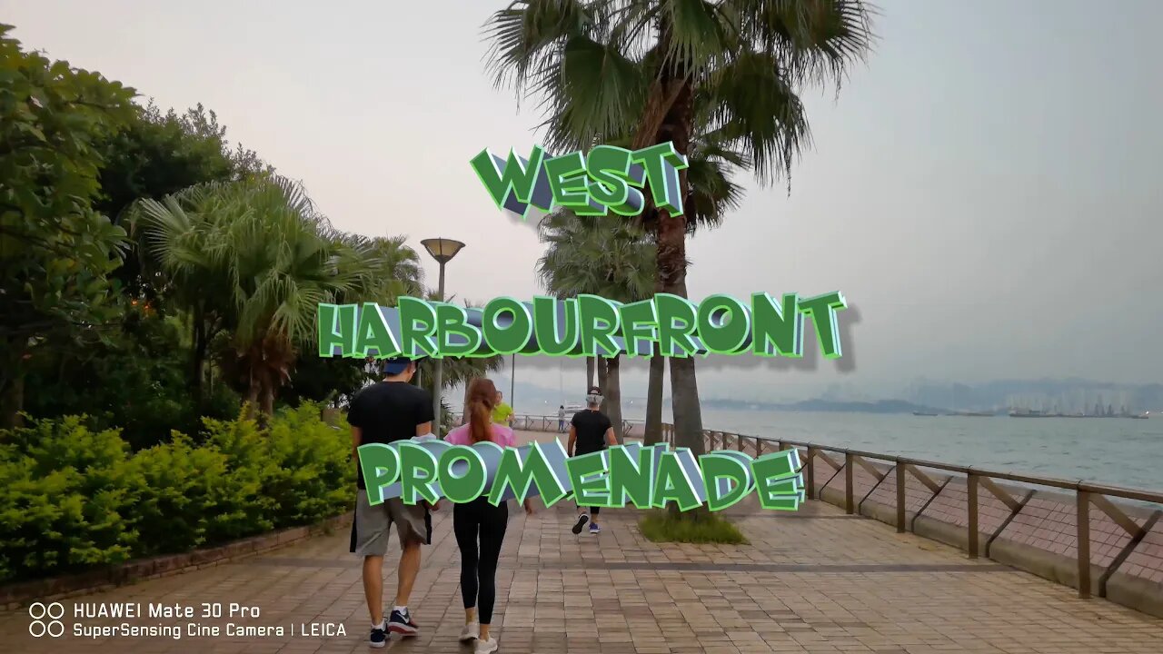 4K UHD West Harbourfront Promenade - The Sights and Sounds of Hong Kong (#sns4K, #snsASMR, #snsUHD)