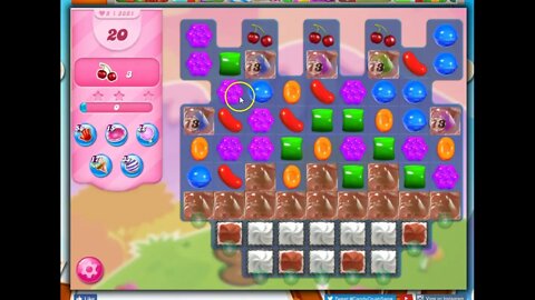 Candy Crush 2861 Talkthrough, 20 Moves 0 Boosters