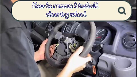 How to remove car steering wheel?