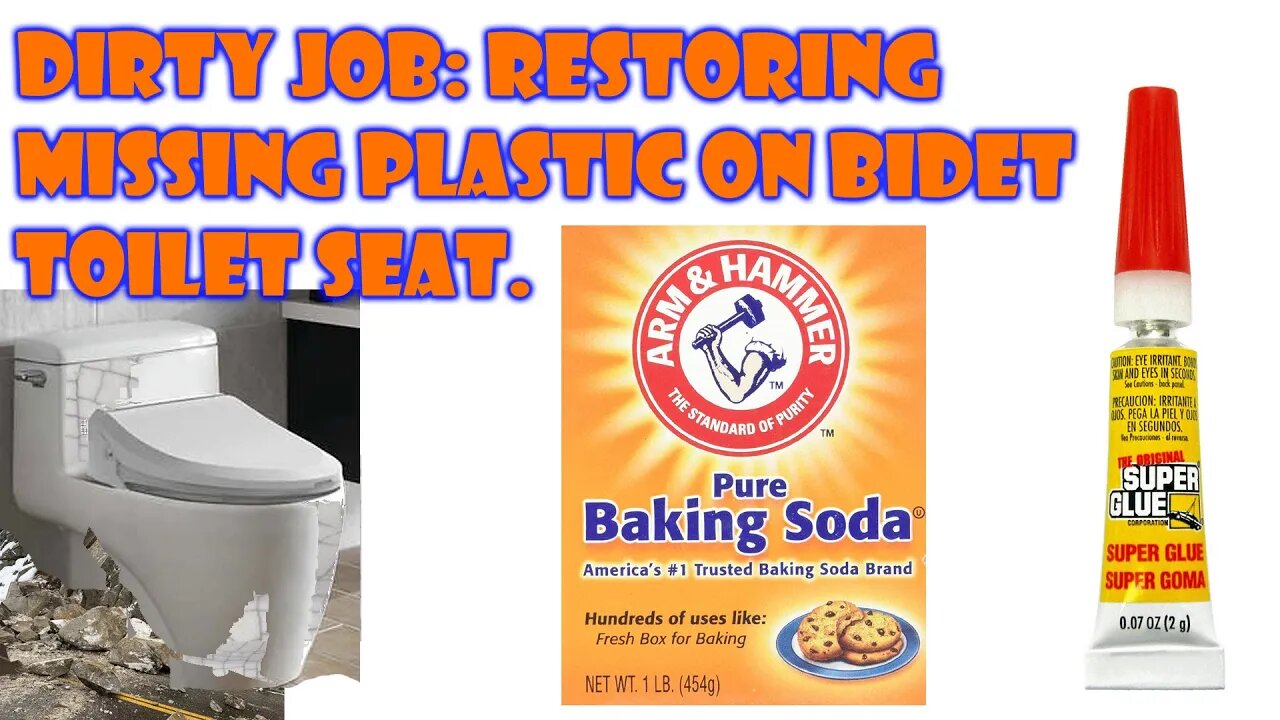 Bidet toilet seat repair (plastic restoration)