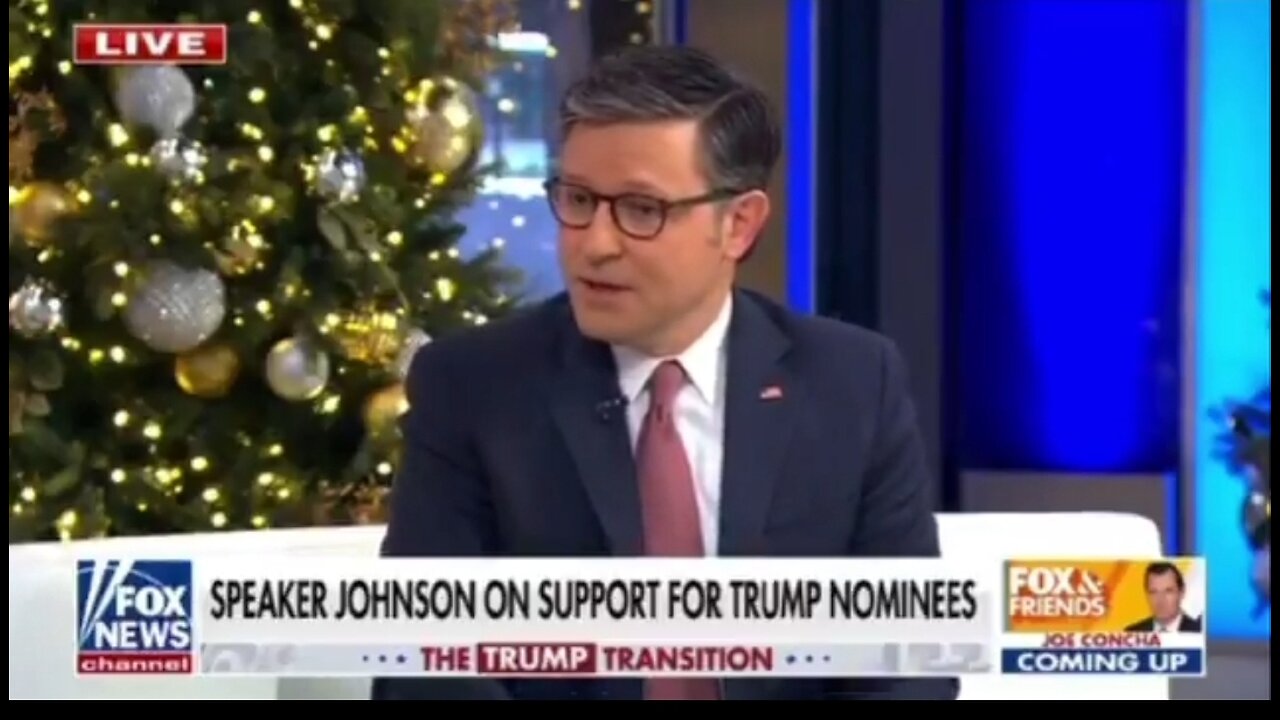 Speaker Johnson: Character Assassination Of Trump's Nominees Is Over The Top