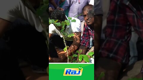 விஷால் செஞ்சி இருக்க வேலைய பாருங்க... மரக்கன்று நட்டு வைத்த புரட்சி தளபதி "விஷால்" | Raj Television