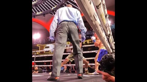 Returns with a KO blow after being punched in the d*ck | Talkin Fight #shorts