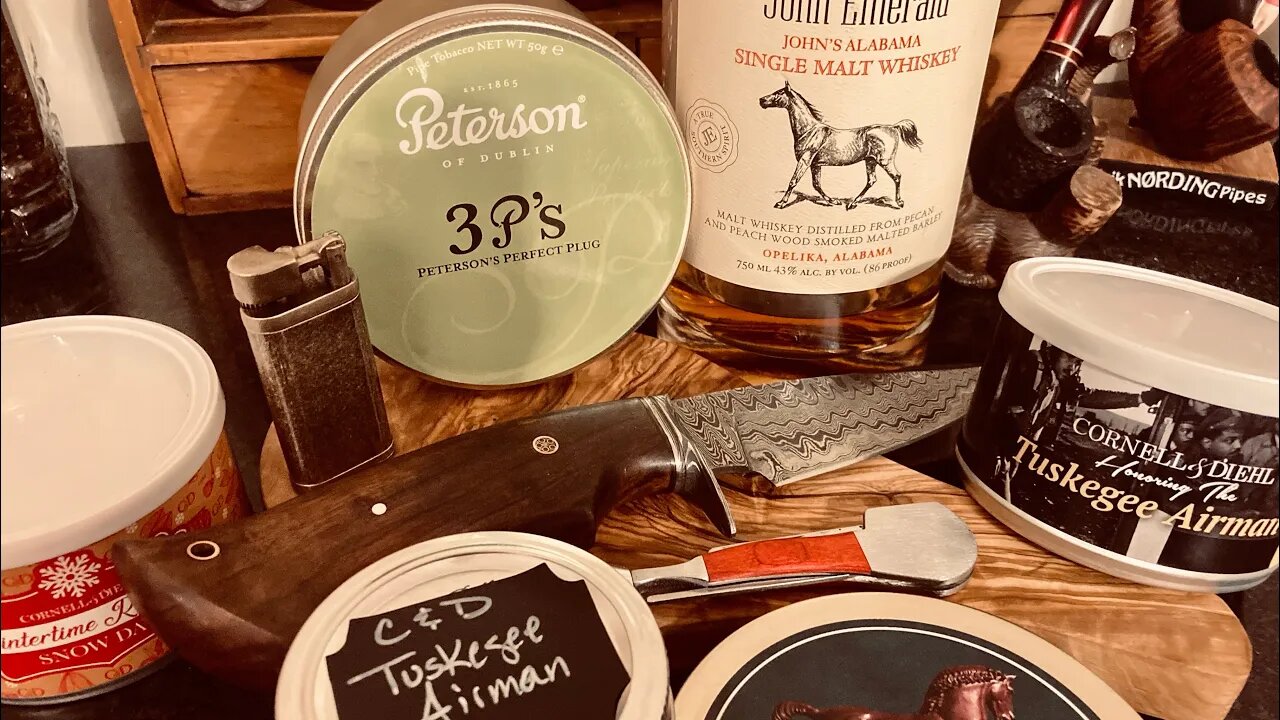 31. Preparing plug and cake tobacco, Peterson’s 3P’s & John Emerald Single Malt Alabama Whiskey