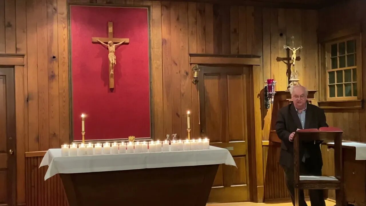 Fr Petit - Candlemas memorial mass, Log Chapel, University of Notre Dame Feb 10 2022 - part 1