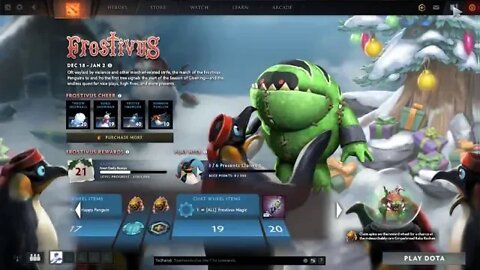 Dota 2 Frostivus event 2019 full swap tip nice play, u can claim this Reward!!!