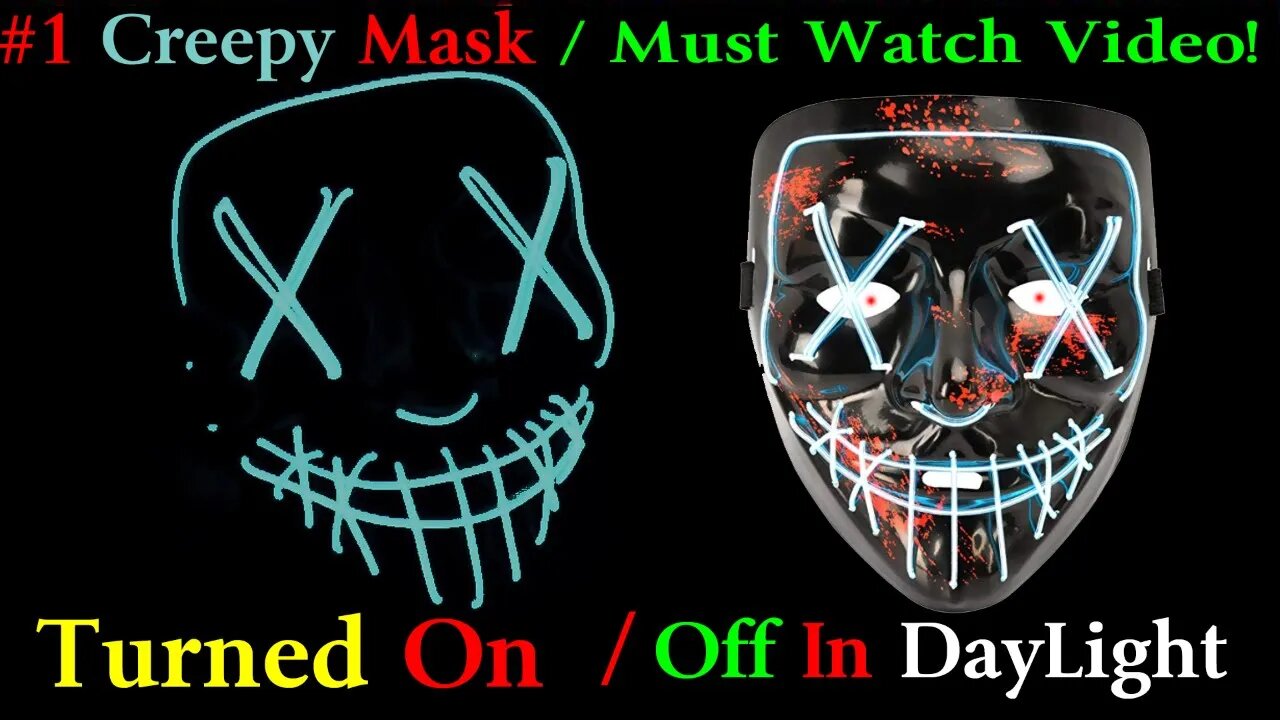 Ylovetoys Halloween Mask LED Light Up Purge Mask for Festival Novelty and Creepy jeepers creepers