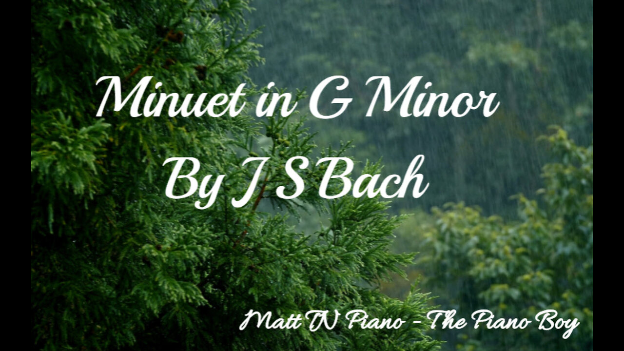 Minuet in G Minor By J S Bach