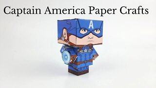 Origami Captain America (Marvel) - DIY Easy Paper Crafts