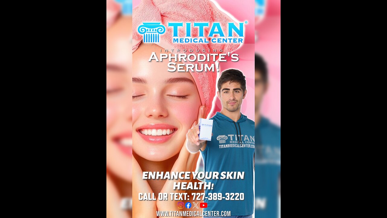 Enhance your #SKIN #HEALTH with #TitanMedical’s Aphrodite’s Serum Therapy for men & women!