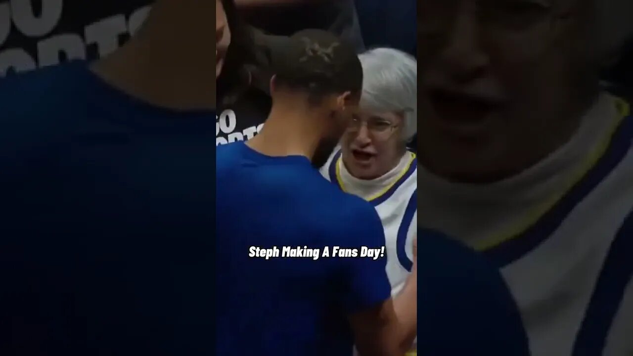 Steph Makes a fans day!🔥 #shorts