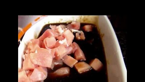 Baked Chicken Recipe - Chicken Cubes Baked with Soy Sause and Ketchup- winter dinner