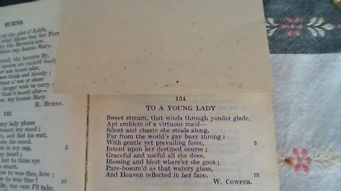 To A Young Lady - W. Cowper