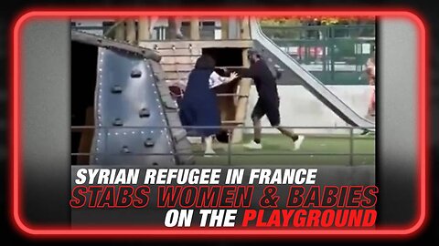 VIDEO: Psychotic Syrian Refugee Stabs Disarmed French Women & Babies on the Playground