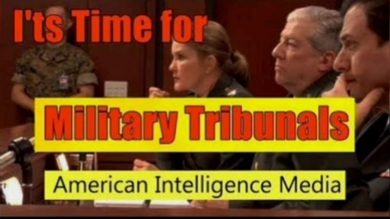 Trump Q+. It's Time for Military Tribunals - The Military is Only Way