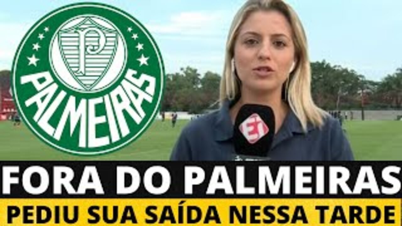 FOI SEU ÚLTIMO JOGO PELO VERDÃO! CONTRATO RESCINDIDO! ACABOU DE ANUNCIAR! NOTÍCIAS DO PALMEIRAS