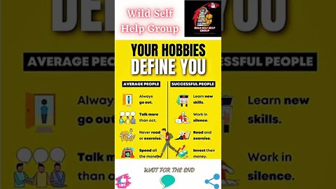 🔥Your hobbies define you🔥#shorts🔥#wildselfhelpgroup🔥16 August 2022🔥