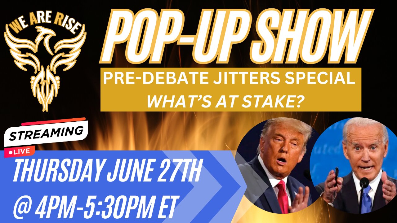 Pre-Debate Jitters Special: What’s at Stake for Trump and Biden? | Pop-Up Show