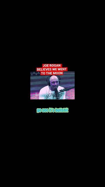 JOE ROGAN BELIEVES WE WENT TO THE MOON | #conspiracy Corner #shorts