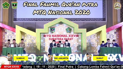 Final Fahmil Qur'an Putra MTQ Nasional 2020