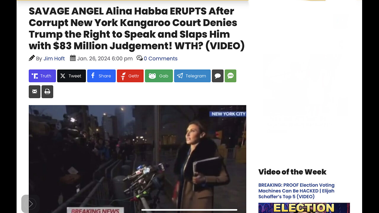 SAVAGE ANGEL Alina Habba ERUPTS After Corrupt New York Kangaroo Court Denies Trump the Right to Spea