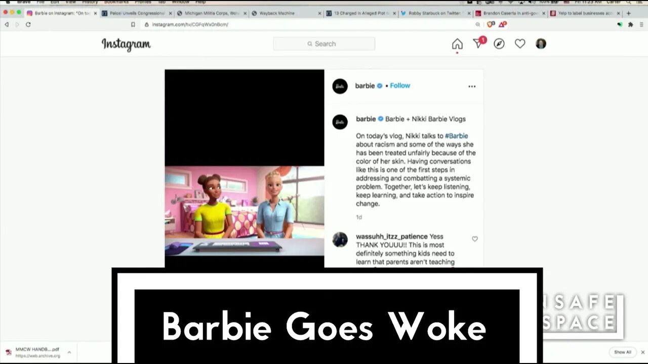 [Clip] Barbie Goes Woke