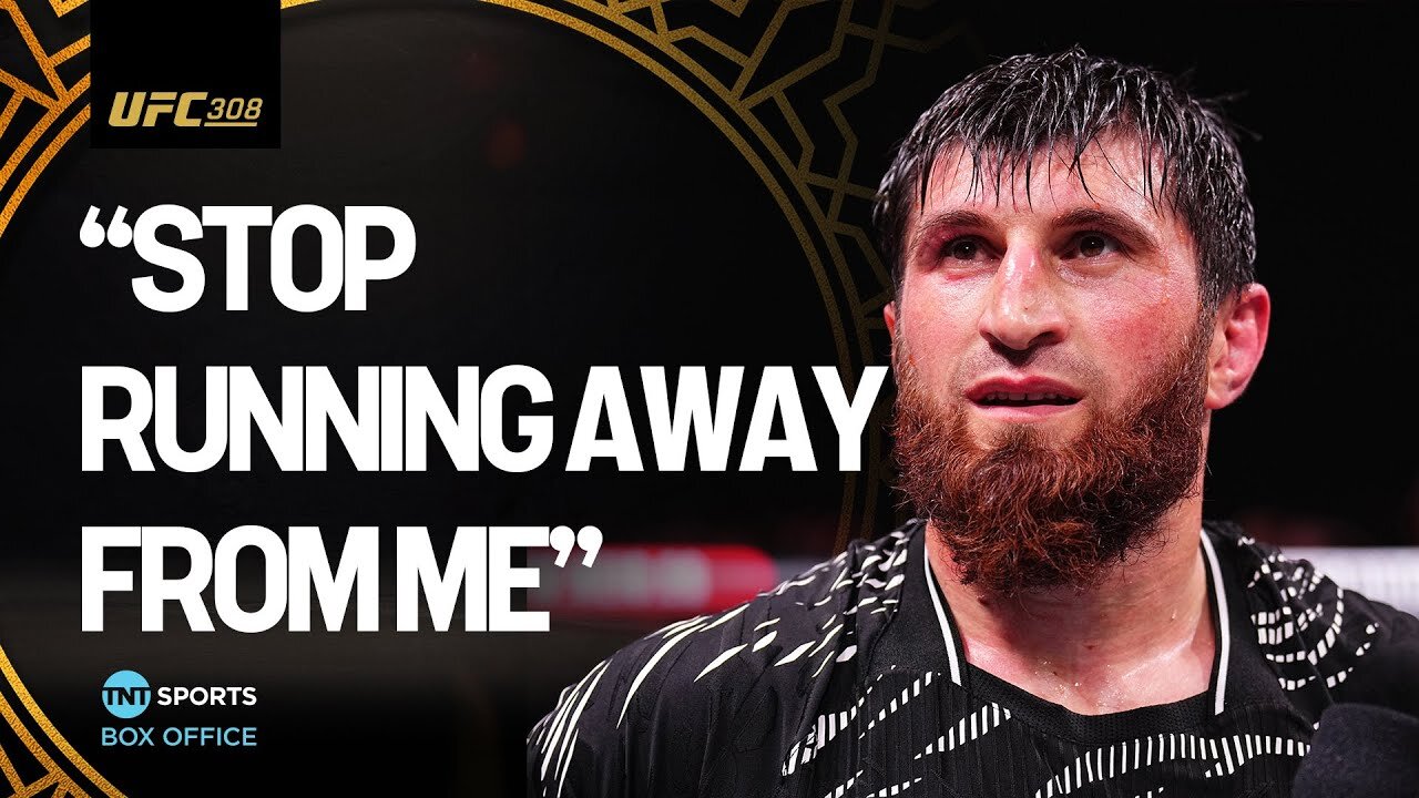 Magomed Ankalaev has a message for Alex Pereira after defeating Aleksandar Rakić #UFC308 🇦🇪