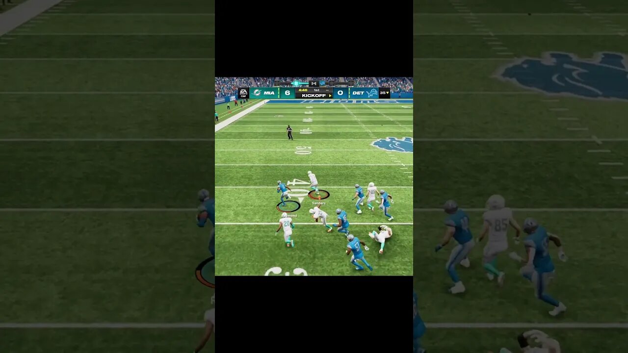 Touchdown Lions! #MrKick6 #Madden24 #Shorts